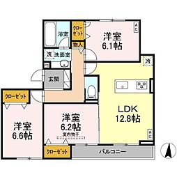 間取図画像 3LDK