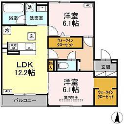 間取図画像 2LDK