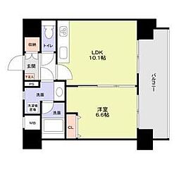 スタジオスクエア泉 5階1LDKの間取り