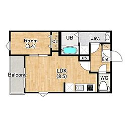 間取図画像 1LDK