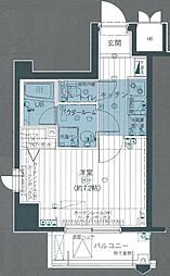 アプレシティ豊島園 501 5階1Kの間取り