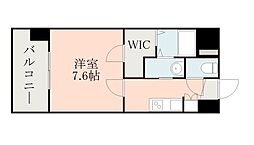 アン　グランデ 402 4階1Kの間取り