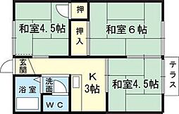 ハイツ松本 3Kの間取図画像