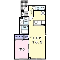 間取図画像 1LDK