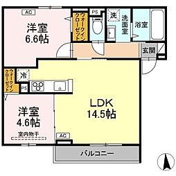 間取図画像 2LDK