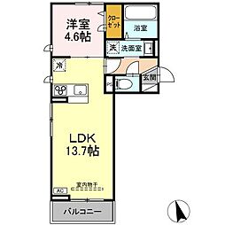 間取図画像 1LDK