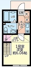 間取図画像 1K