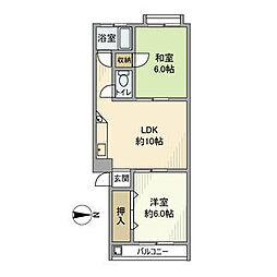 間取図画像 2LDK