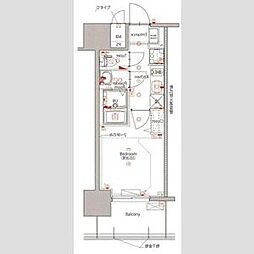 MAXIV新栄 1Kの間取図画像