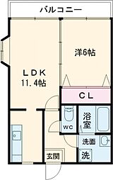 間取図画像 1LDK