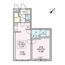 間取図画像 1LDK