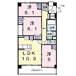 セレーノ 3LDKの間取図画像