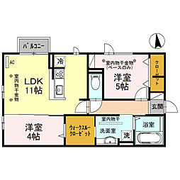 間取図画像 2LDK