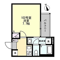 間取図画像 1K