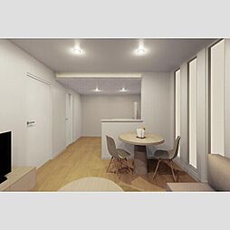 モナベルI 201 1階ワンルームのリビング/ダイニング