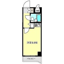 ライオンズプラザ海老名 ワンルームの間取図画像