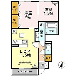 間取図画像 2LDK
