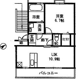 間取図画像 1LDK