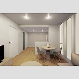 モナベルII 202 2階ワンルームのリビング/ダイニング