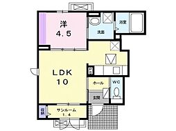 間取図画像 1LDK