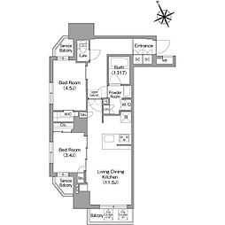 間取図画像 2LDK