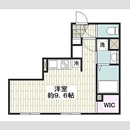 LUORE名古屋駅NORTH 205 2階ワンルームの間取り