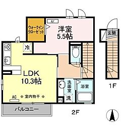 間取図画像 1LDK