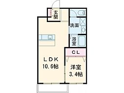 間取図画像 1LDK