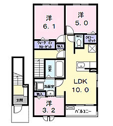 カーサみやびVII 3LDKの間取図画像