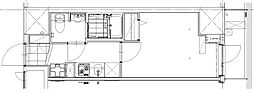 GENOVIA草加 1Kの間取図画像