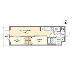 間取図画像 2LDK