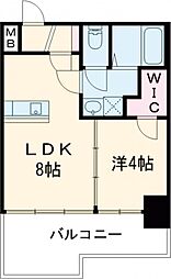ブエナビスタ神戸イースト 1LDKの間取図画像
