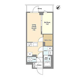 間取図画像 1LDK