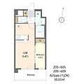 Alivis Shimo-Shinjo SoL TERRAC3階9.0万円