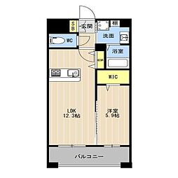 菊池郡菊陽町大字津久礼マンション 1LDKの間取図画像
