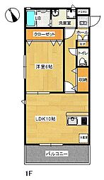 ワイズレジデンス 1LDKの間取図画像