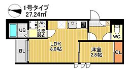 間取図画像 1LDK
