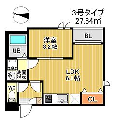 間取図画像 1LDK