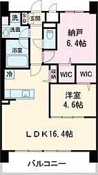 フェンテ・イースト 1SLDKの間取図画像