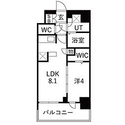 ファステート大阪グラッシュ 1LDKの間取図画像