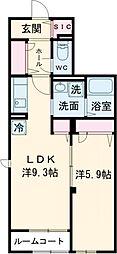 アドバンスグナーデ 1LDKの間取図画像