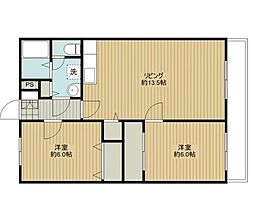 メゾン21B 3DKの間取図画像