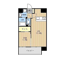 LIBTH・TSUBOIannex 1LDKの間取図画像