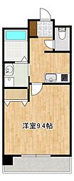 クロノス41新町4 1Kの間取図画像