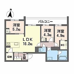 ALOHA O.A 3LDKの間取図画像