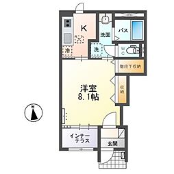 マージュ(marge) 1Kの間取図画像