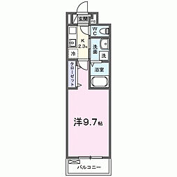 ウィンロードII 1Kの間取図画像