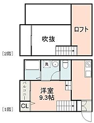ウェルフォアティス ワンルームの間取図画像