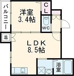 FaseciaNobilta 1LDKの間取図画像