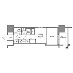 オーパスホームズ川口 1DKの間取図画像